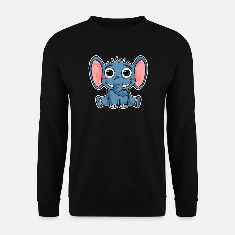 Elefant - Unisex Pullover - Schwarz