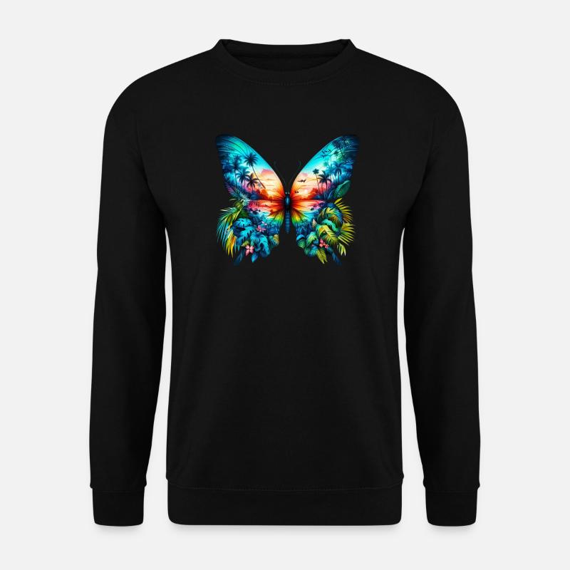 Butterfly - Unisex Sweatshirt - black