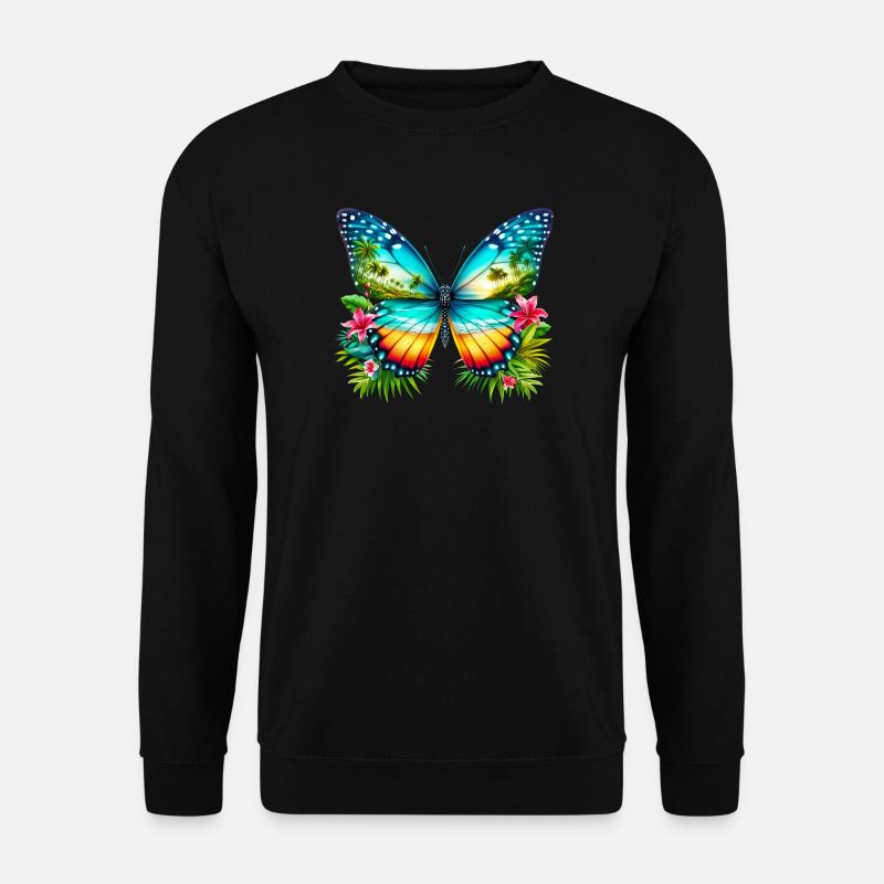 Butterfly - Unisex Sweatshirt - black