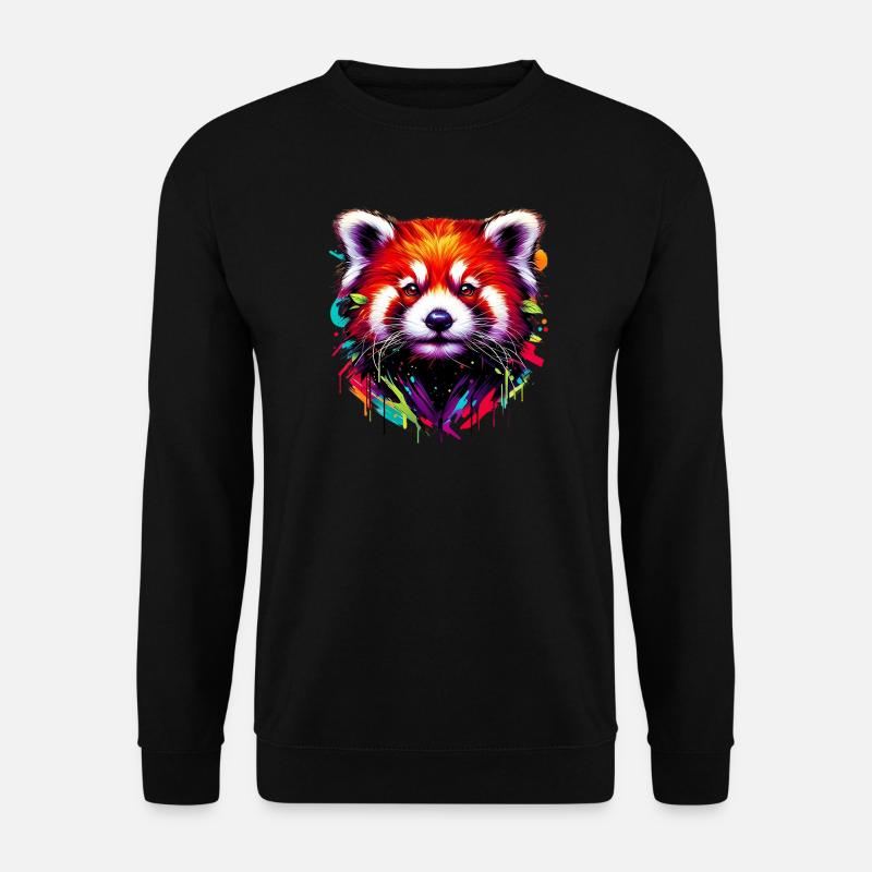Red panda - Unisex Sweatshirt - black