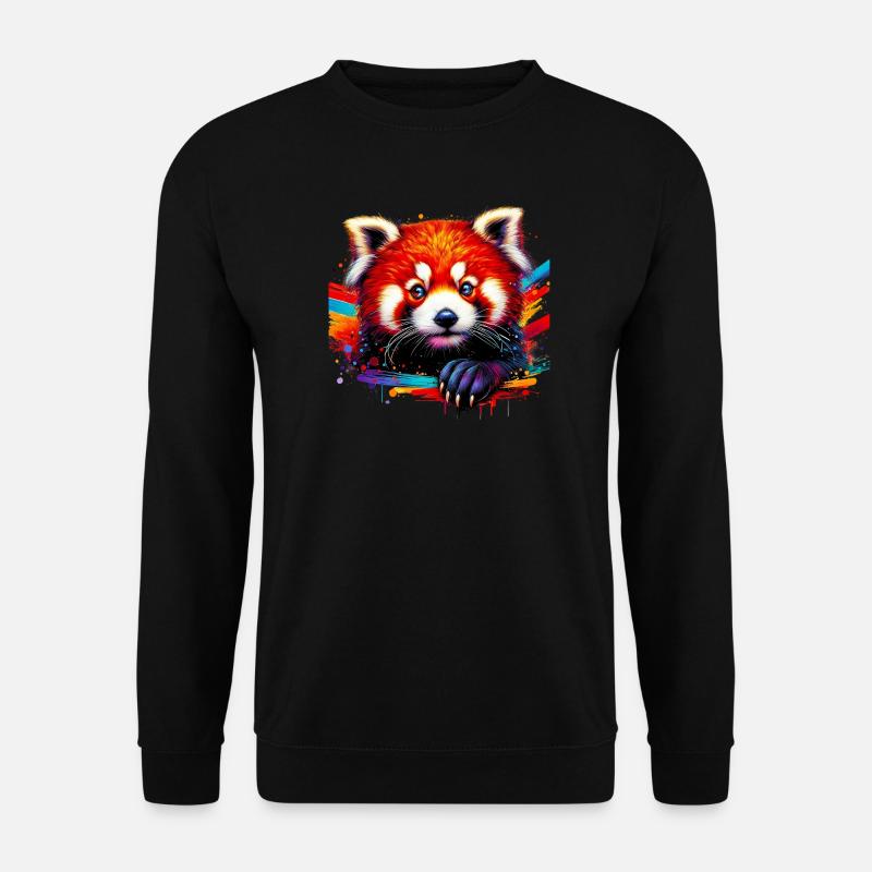 Red panda - Unisex Sweatshirt - black
