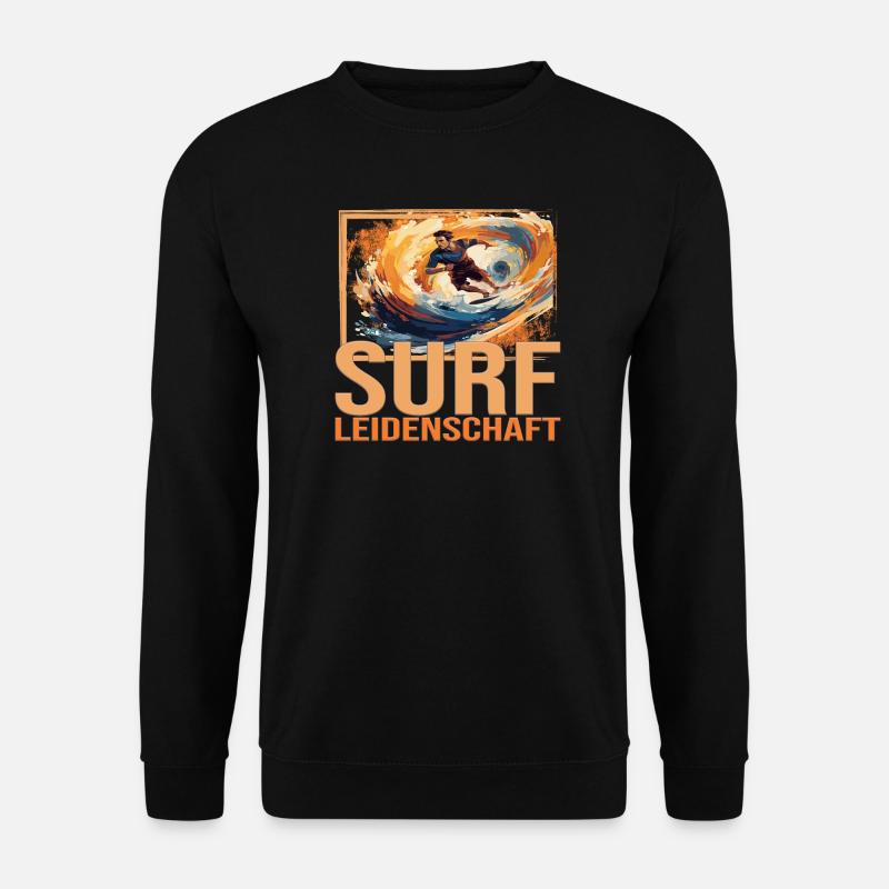 Surf Leidenschaft - Unisex Pullover - Schwarz