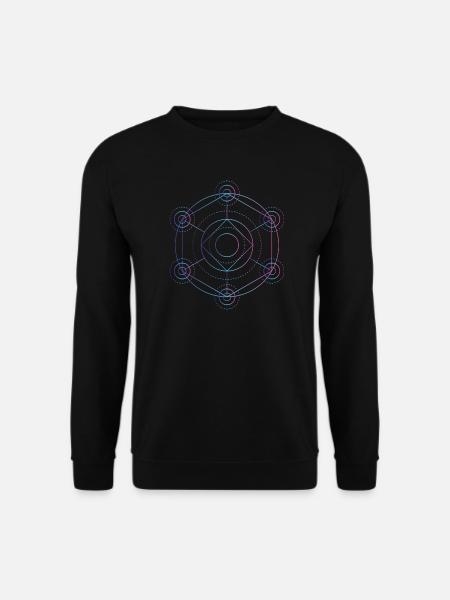 Merkaba - 7 chakras - Unisex Sweatshirt - black