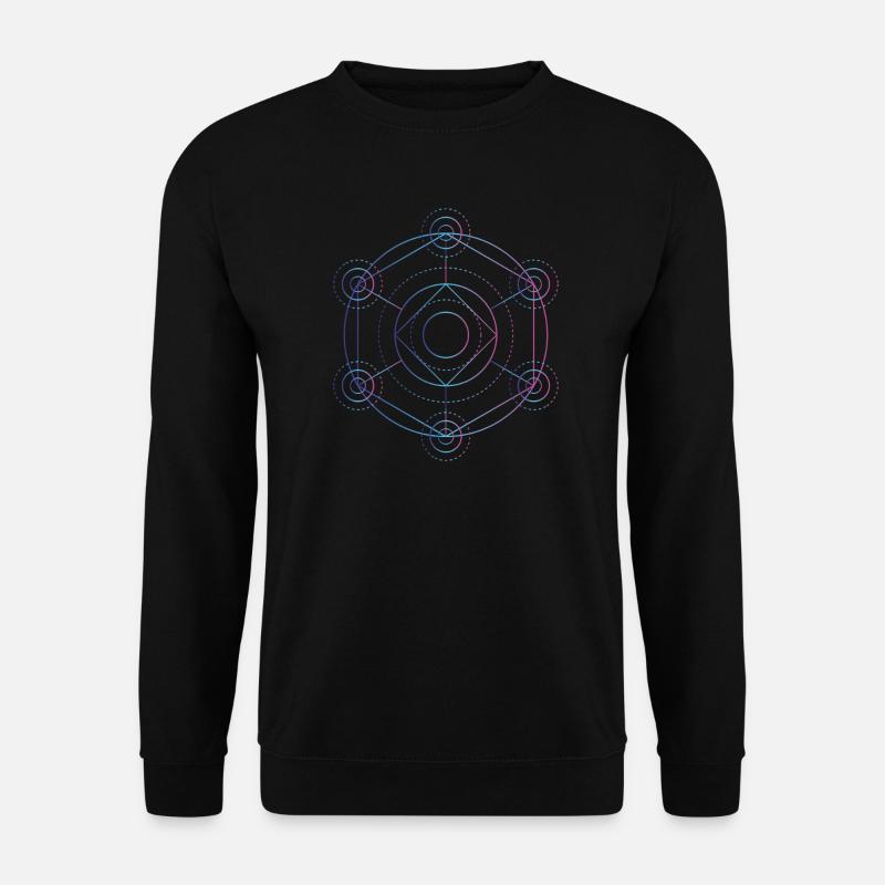 Merkaba - 7 chakras - Unisex Sweatshirt - black