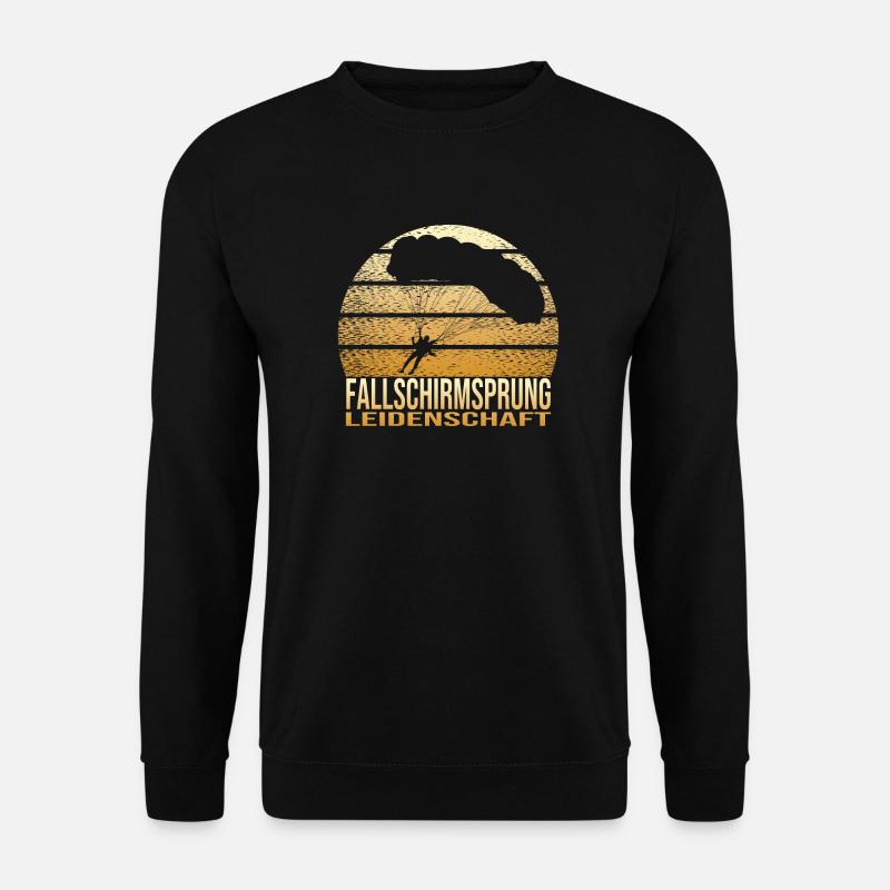 Fallschirmsprung Leidenschaft - Unisex Pullover - Schwarz