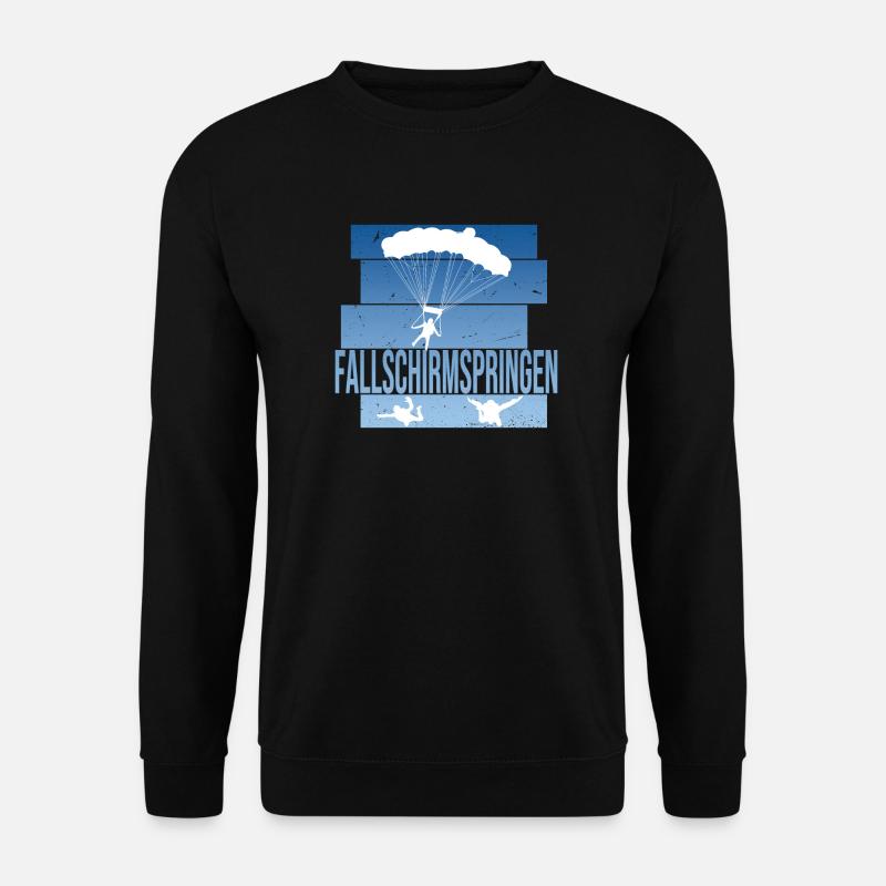 Fallschirmspringen - Unisex Pullover - Schwarz