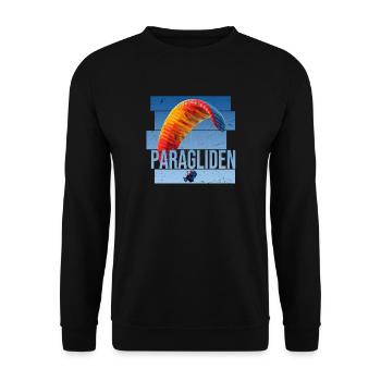 Paragliden - Unisex Pullover - Schwarz - Vorne - Alina (178cm) & Michal (187cm)