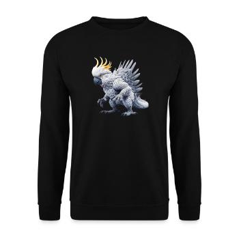 Kakaduzilla (01) - Sweat-shirt Unisexe - noir - Devant - Alina (178cm) & Michal (187cm)