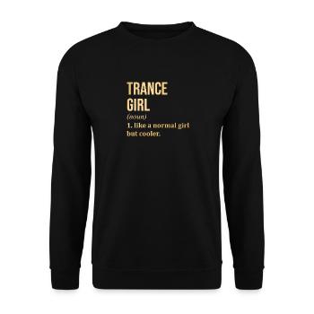 Trance Trance Trance - Unisex Pullover - Schwarz - Vorne - Alina (178cm) & Michal (187cm)