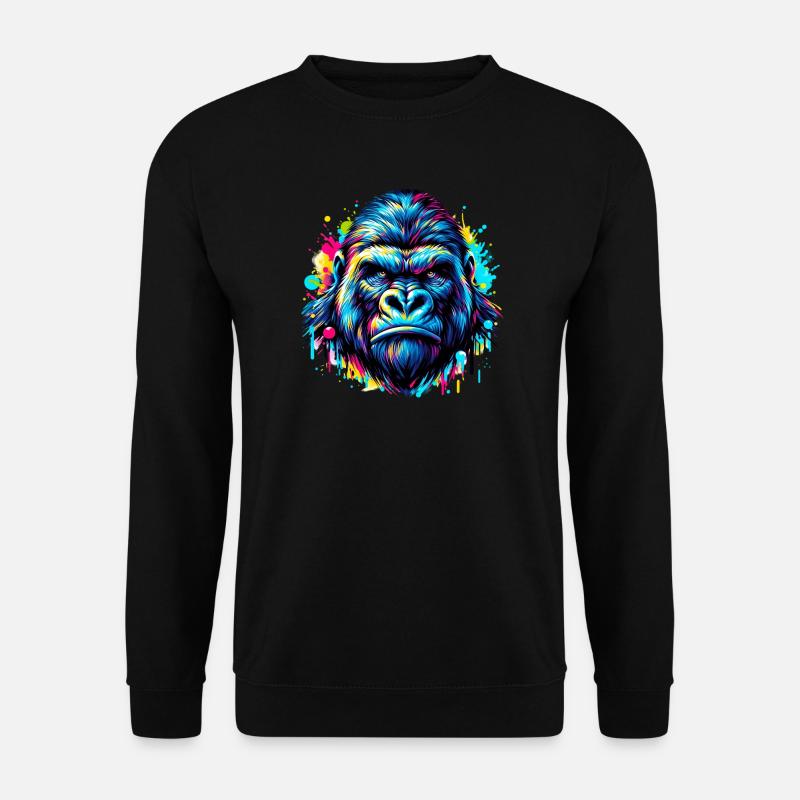 Gorilla - Unisex Pullover - Schwarz