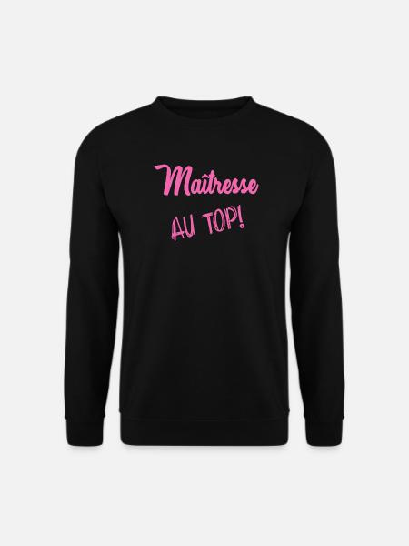 MAÎTRESSE. MERCI. MERCI MAÎTRESSE - Sweat-shirt Unisexe - noir