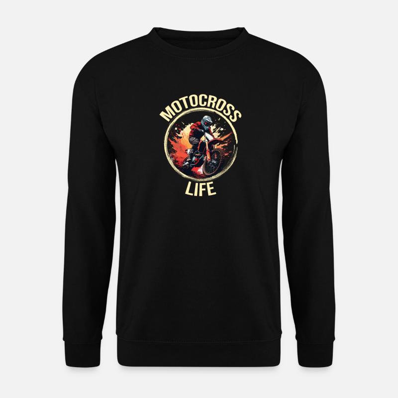 Motocross Life - Unisex Pullover - Schwarz
