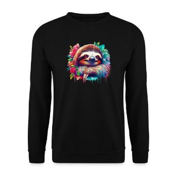 Paresse - Sweat-shirt Unisexe - noir - Devant - Alina (178cm) & Michal (187cm)