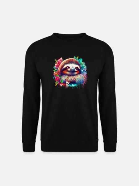 Sloth - Unisex Sweatshirt - black