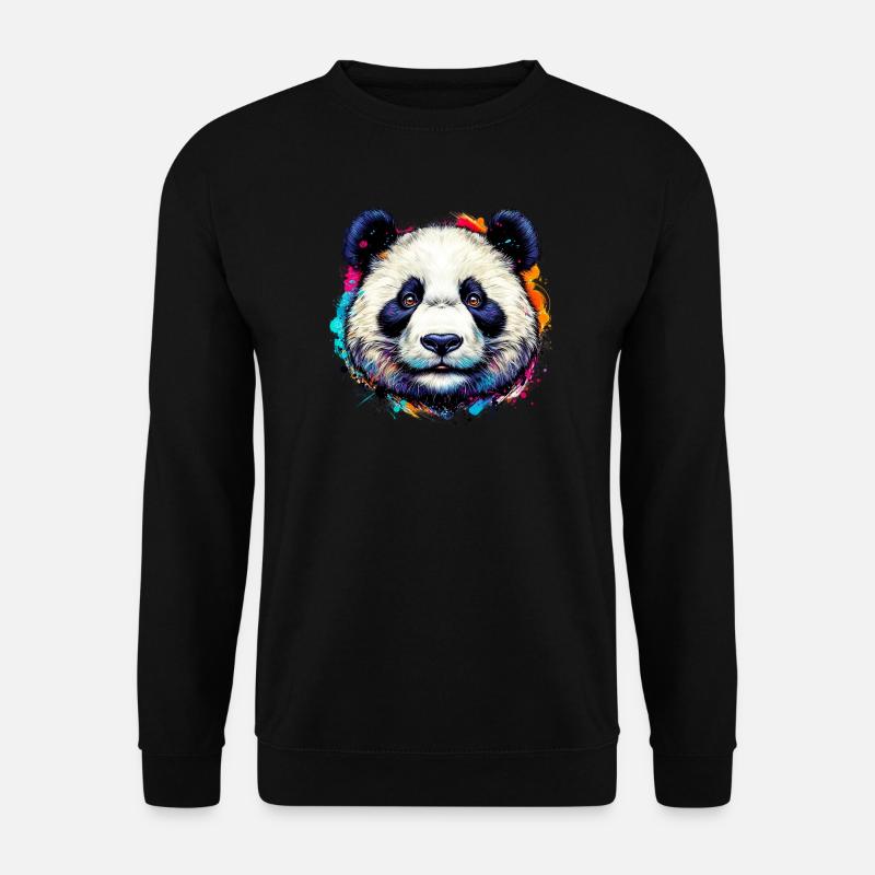 Panda - Unisex Sweatshirt - black