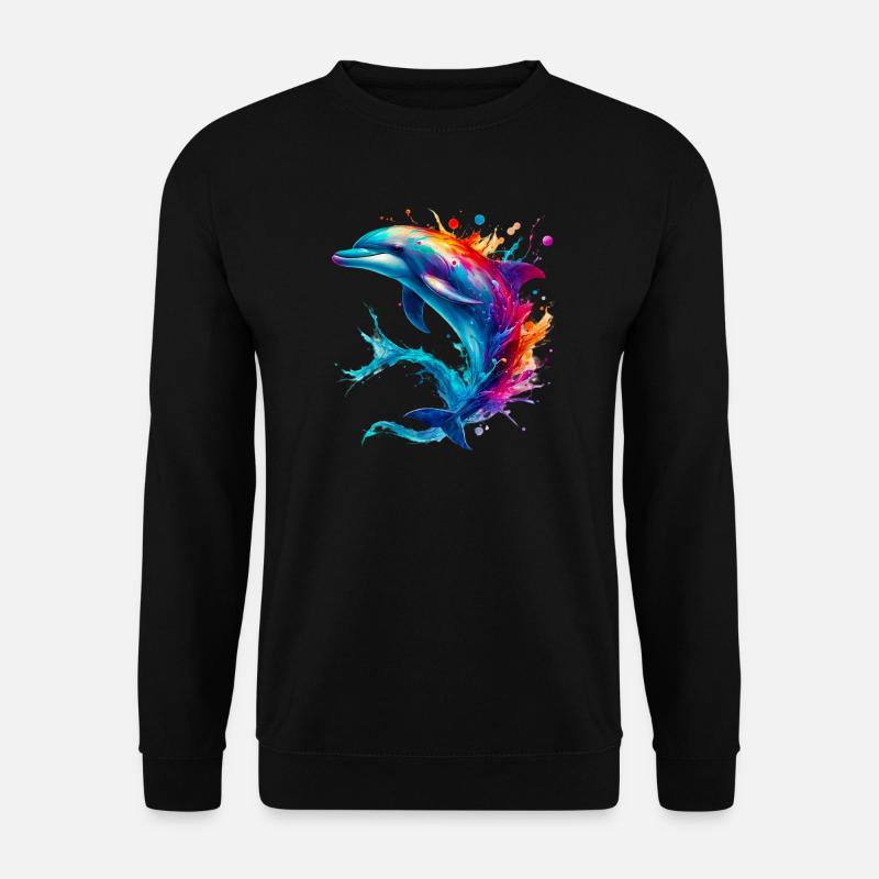 Dauphin - Sweat-shirt Unisexe - noir