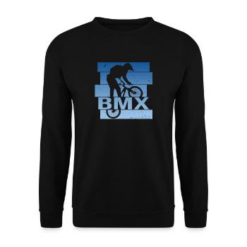 BMX - Unisex Pullover - Schwarz - Vorne - Alina (178cm) & Michal (187cm)
