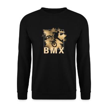 BMX - Unisex Pullover - Schwarz - Vorne - Alina (178cm) & Michal (187cm)