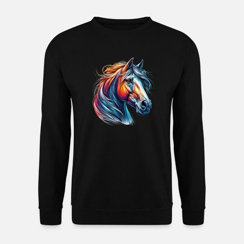 Pferd - Unisex Pullover - Schwarz