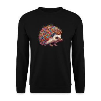 Hérisson - Sweat-shirt Unisexe - noir - Devant - Alina (178cm) & Michal (187cm)