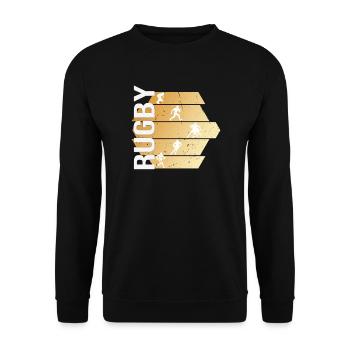Rugby - Unisex Pullover - Schwarz - Vorne - Alina (178cm) & Michal (187cm)