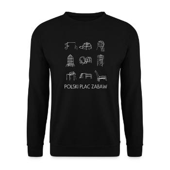 Plac Zabaw Poland - Unisex Pullover - Schwarz - Vorne - Alina (178cm) & Michal (187cm)