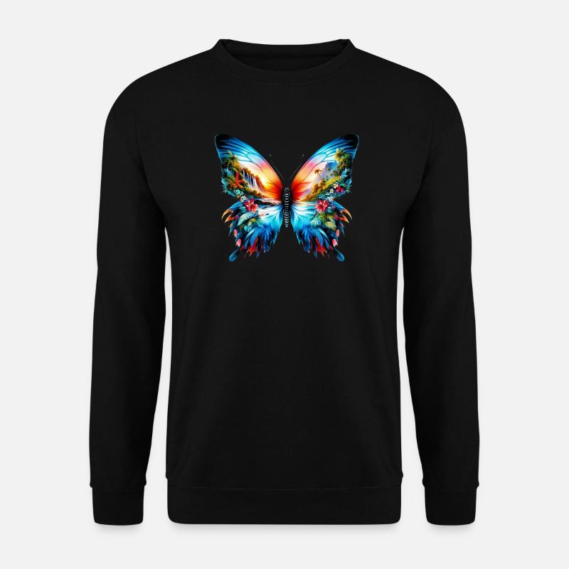 Butterfly - Unisex Sweatshirt - black