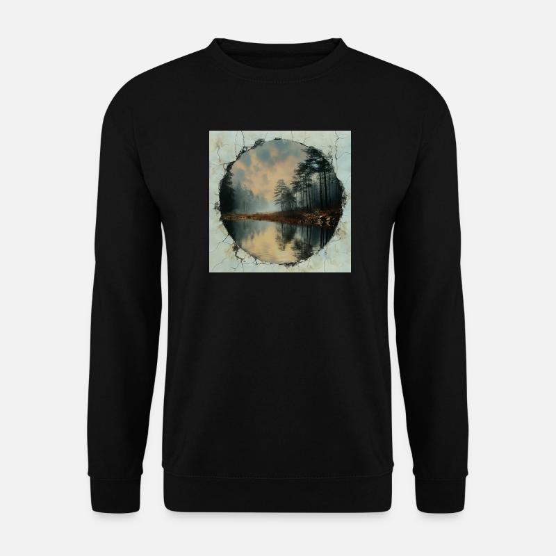 Sehnsucht Natur - Unisex Pullover - Schwarz