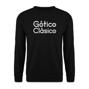 Klassische Gotik - Unisex Pullover - Schwarz - Vorne - Alina (178cm) & Michal (187cm)