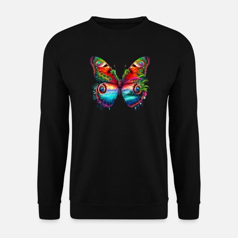 Schmetterling - Unisex Pullover - Schwarz