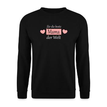 Cadeau pour la fête des mères : Idée de cadeau pour la fête des mères - Sweat-shirt Unisexe - noir - Devant - Alina (178cm) & Michal (187cm)