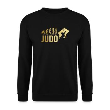 Judo Evolution - Unisex Pullover - Schwarz - Vorne - Alina (178cm) & Michal (187cm)