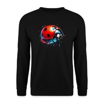 Coccinelle - Sweat-shirt Unisexe - noir - Devant - Alina (178cm) & Michal (187cm)