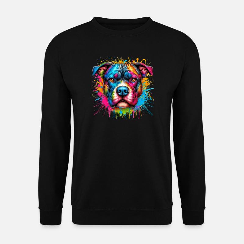 Pitbull Hund - Unisex Pullover - Schwarz