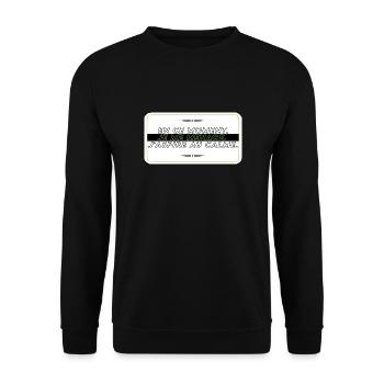I take it easy - Unisex Sweatshirt - black - Front - Alina (178cm) & Michal (187cm)