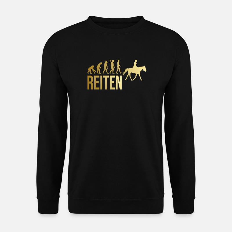 Reiten Evolution - Unisex Pullover - Schwarz
