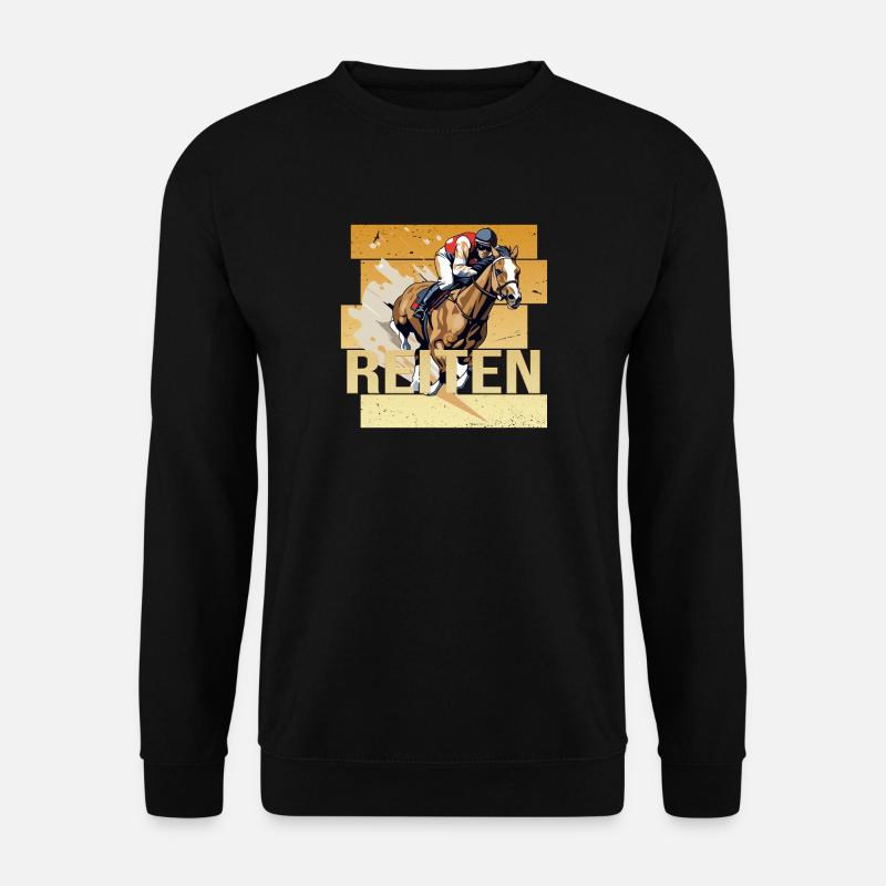 Reiten - Unisex Pullover - Schwarz
