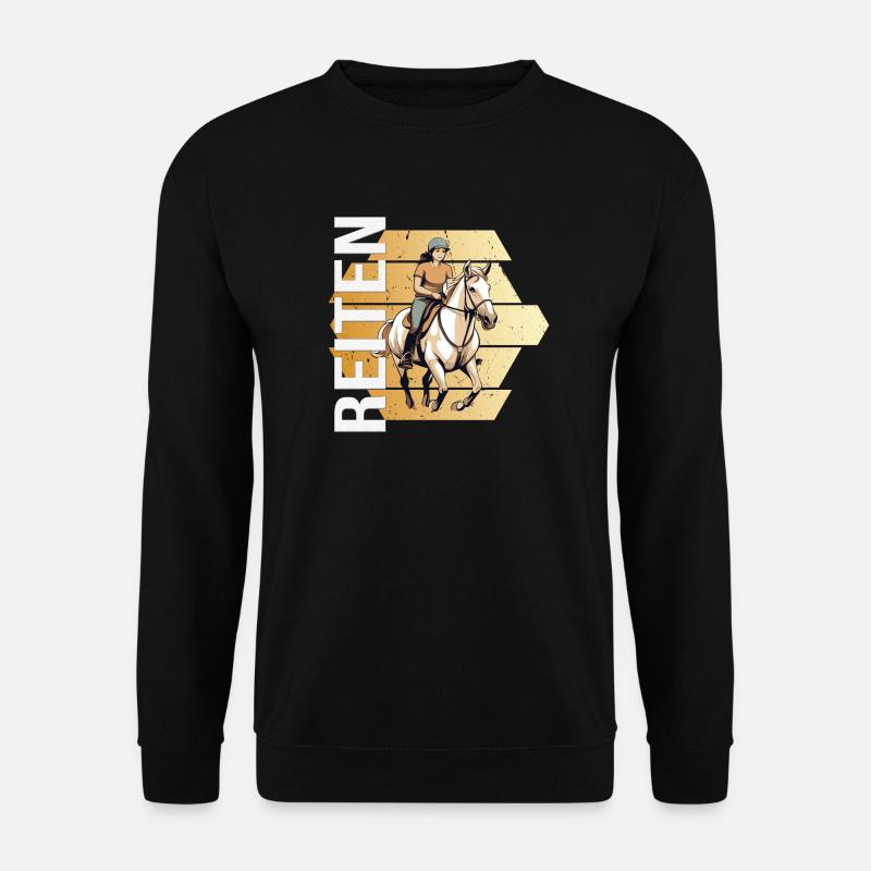 Reiten - Unisex Pullover - Schwarz