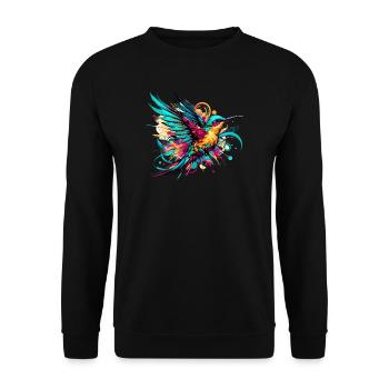 Colibri - Sweat-shirt Unisexe - noir - Devant - Alina (178cm) & Michal (187cm)