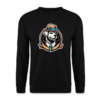 Mister D - Unisex Sweatshirt - black - Front - Alina (178cm) & Michal (187cm)