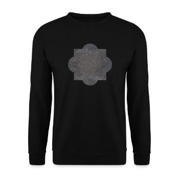 Grabsteine, inschrift, gothic motiv, verschenken - Unisex Pullover - Schwarz - Vorne - Alina (178cm) & Michal (187cm)