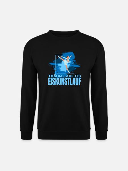 Träume auf Eis - Eiskunstlaufen - Unisex Pullover - Schwarz