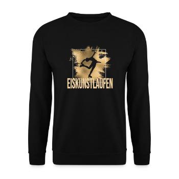Eiskunstlauf - Unisex Pullover - Schwarz - Vorne - Alina (178cm) & Michal (187cm)