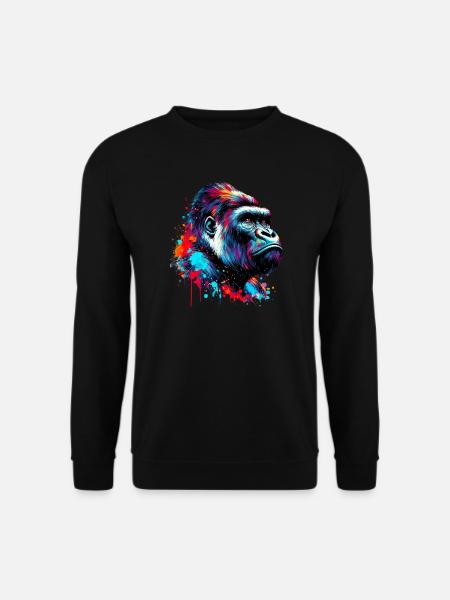 Gorille - Sweat-shirt Unisexe - noir