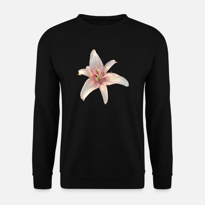 Lily Roses Blossoms - Unisex Sweatshirt - black