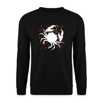Hummer-Farbe - Unisex Pullover - Schwarz - Vorne - Alina (178cm) & Michal (187cm)