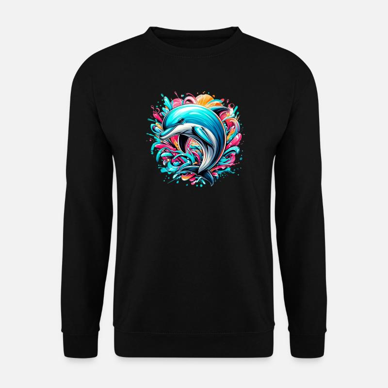 Dolphin - Unisex Sweatshirt - black