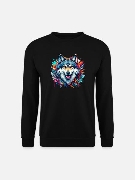 Loup - Sweat-shirt Unisexe - noir
