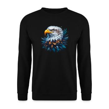 Aigle - Sweat-shirt Unisexe - noir - Devant - Alina (178cm) & Michal (187cm)