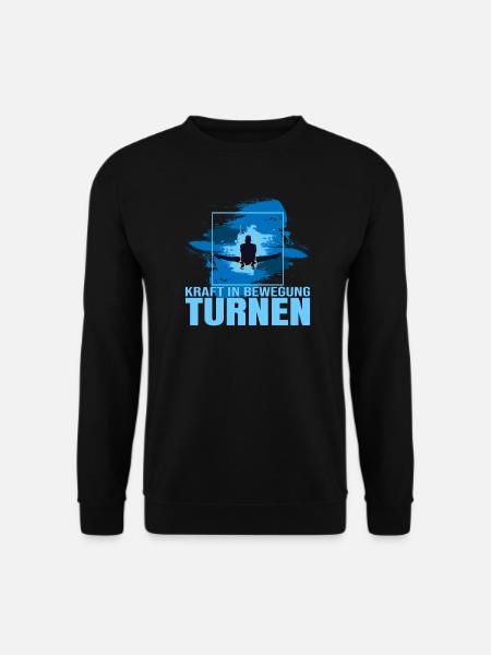 Kraft in Bewegung - Turnen - Unisex Pullover - Schwarz